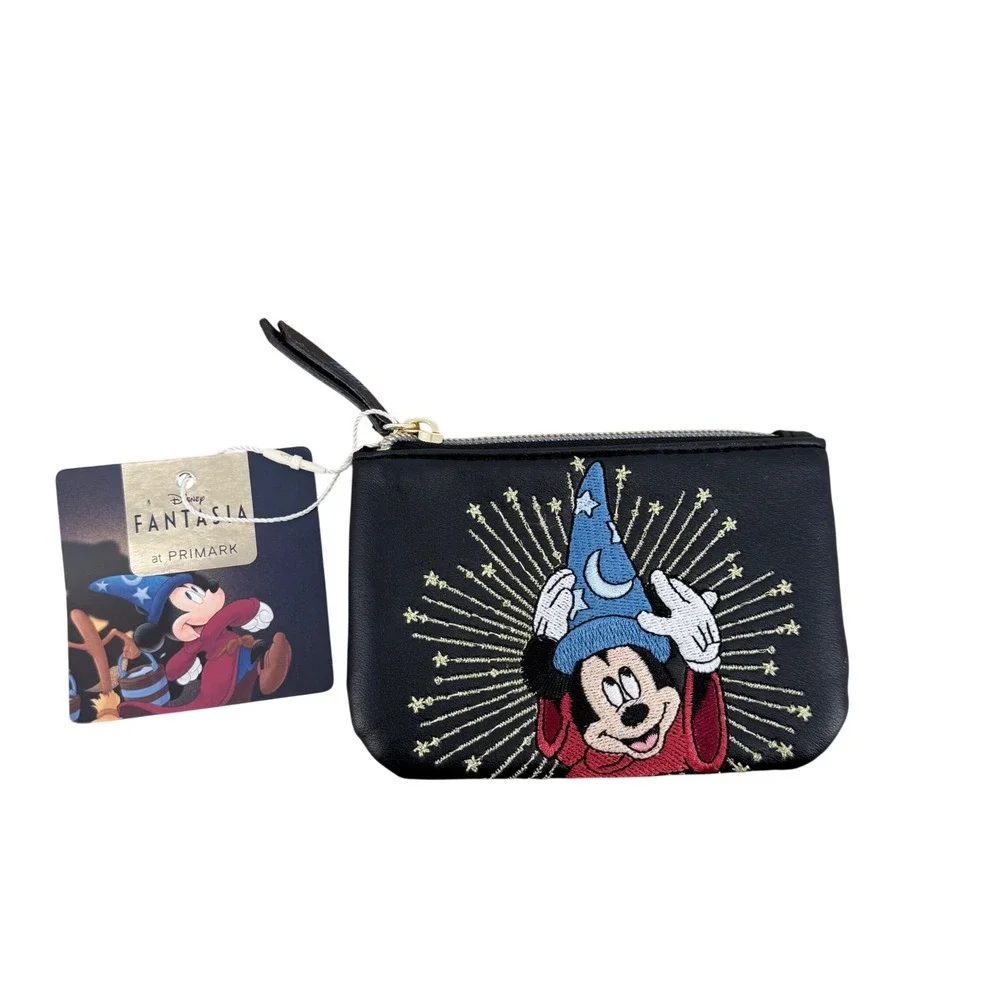 Disney Fantasia Primark Sorcerer Mickey Crossbody Bag and Coin Pouch Set Black